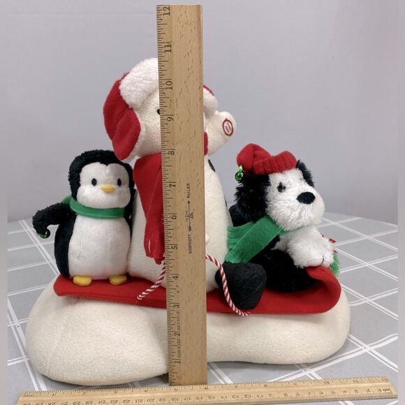 Hallmark 2007 Jingle Pals Sleigh Ride Snowman Penguin & Dog Dancing Singing - Picture 7 of 10